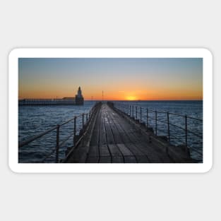 Sunrise over the North Sea - Panorama Sticker